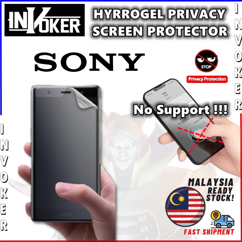 Sony Xperia XZ3 / XZ2 Compact / XZ2 Premium / XZ1 Compact / XZ Premium / XZS / Hydrogel Privacy Scre