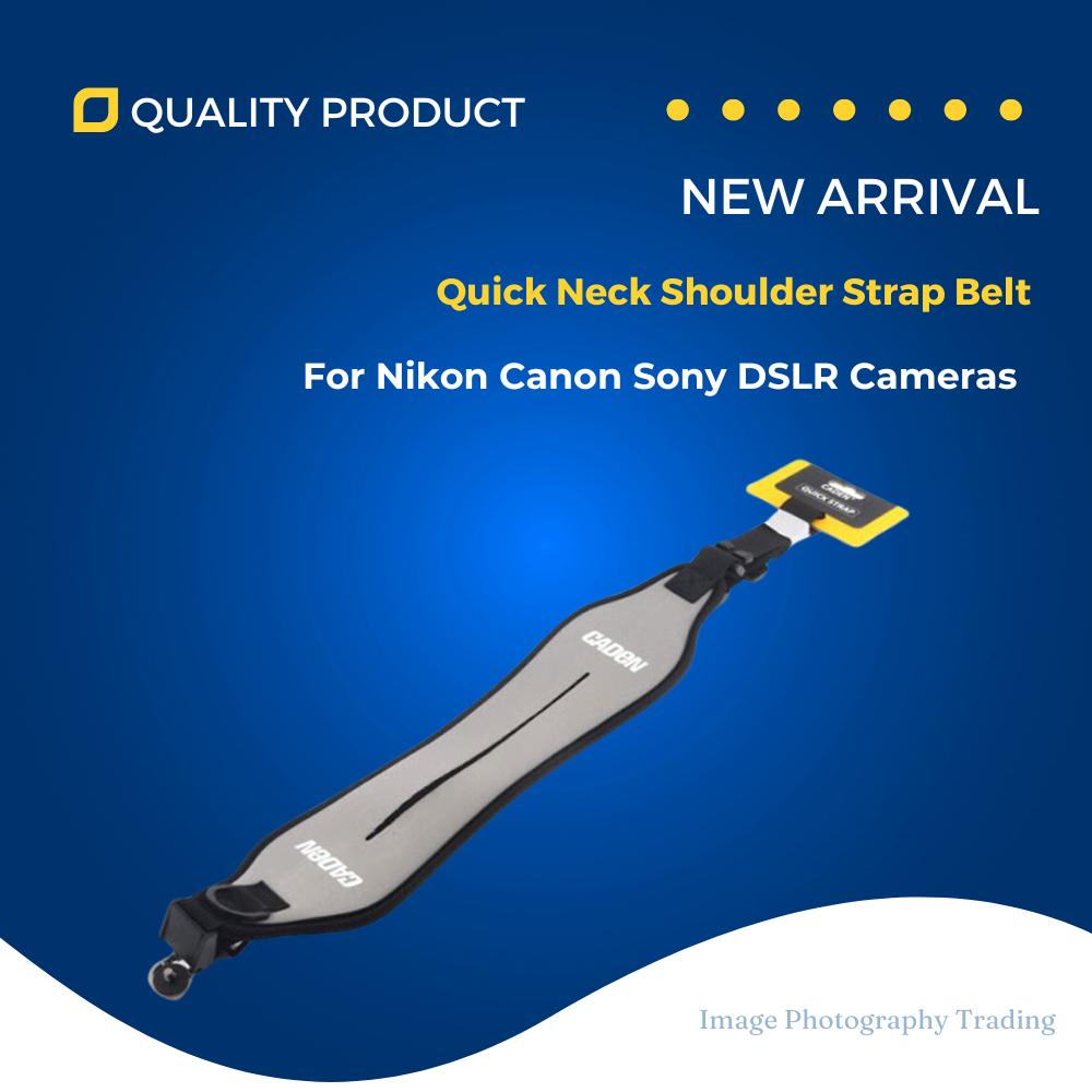 Caden สายสะพายคอด่วนสําหรับกล้อง Nikon Canon Sony DSLR (สีเทา)