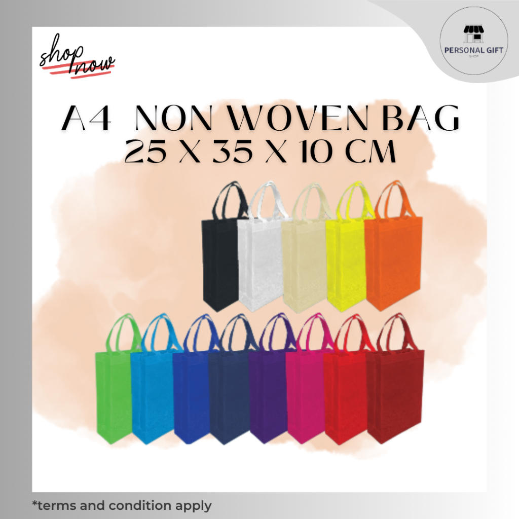 A4 Nonทอ Bag , A4 Shopping Bag, Tote Bag/ETA4