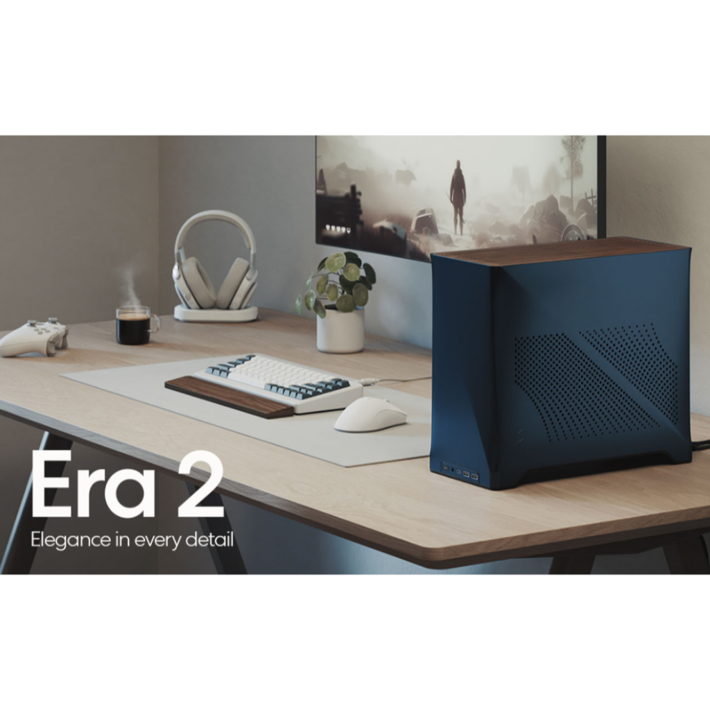 Fractal Design Era 2 SFF Mini Tower ITX อลูมิเนียม USB Type-C PC Desktop Casing Case Solid Walnut To
