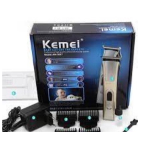 ปัตตาเลี่ยนตัดผมสําหรับผู้ชาย( กม 5017 )ไร้สาย* ชาร์จใหม่ได้* ปัตตาเลี่ยน ผม ขั้นสูง