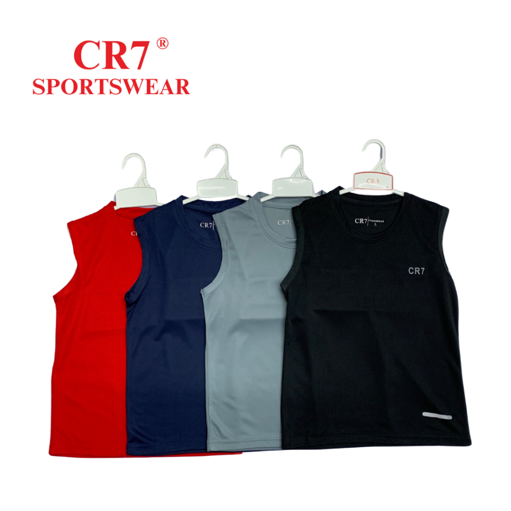 CR7 Kids Jersey เสื้อแขนกุด / Baju เสื้อกล้าม Budak Lelaki