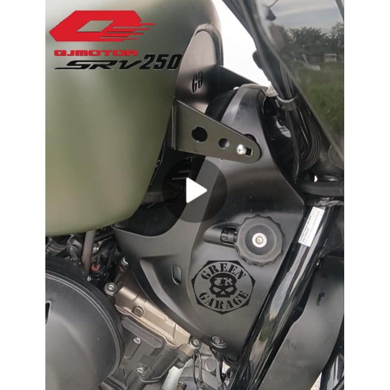 QJ MOTOR SRV250 ฝาครอบถังหน้า