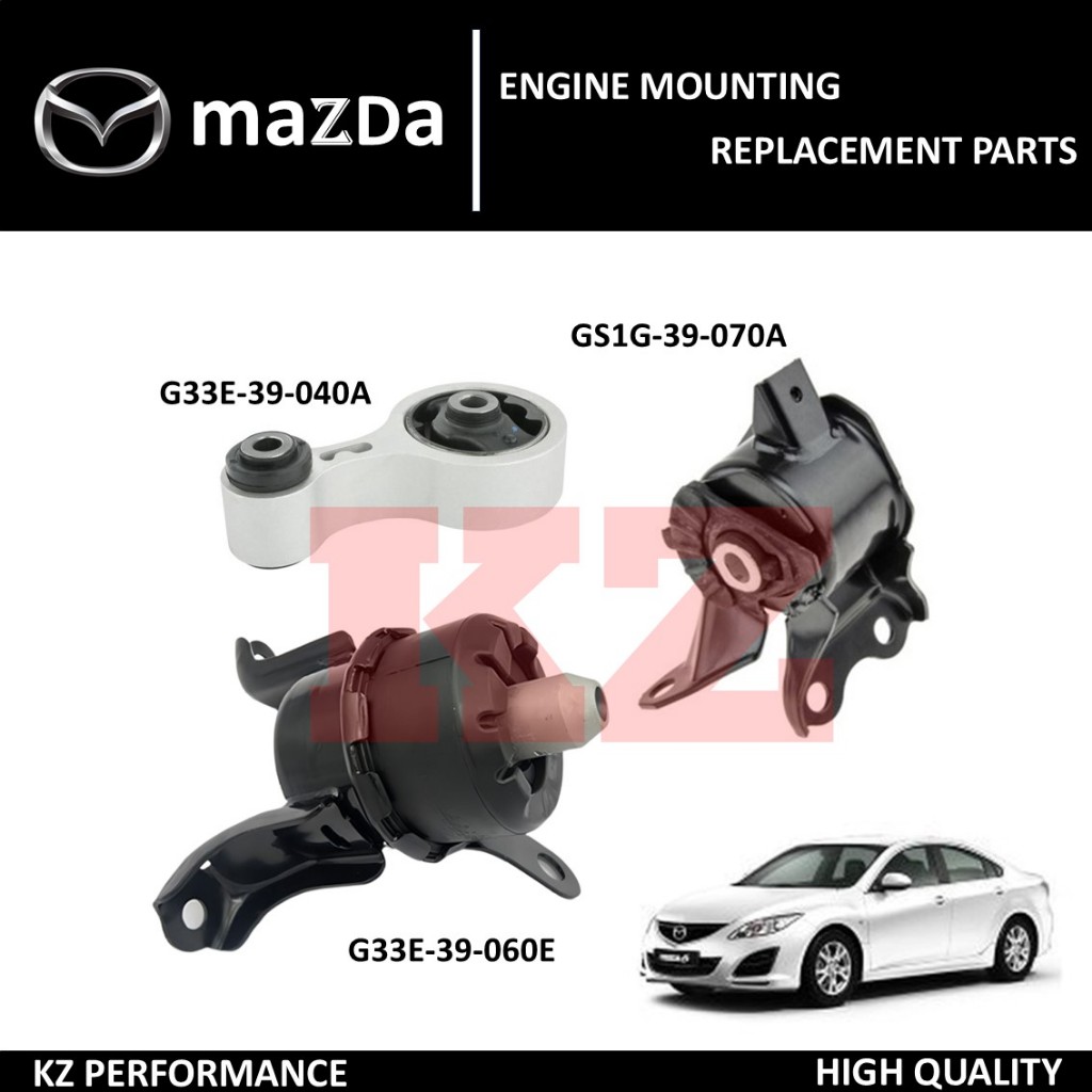 MAZDA6 GH 2.0 L MZR LF I4 AUTO/2.5 L MZR L5 I4 AUTO 2007-2012 - 3 IN 1 ชุด - เครื่องยนต์ MOUNTING
