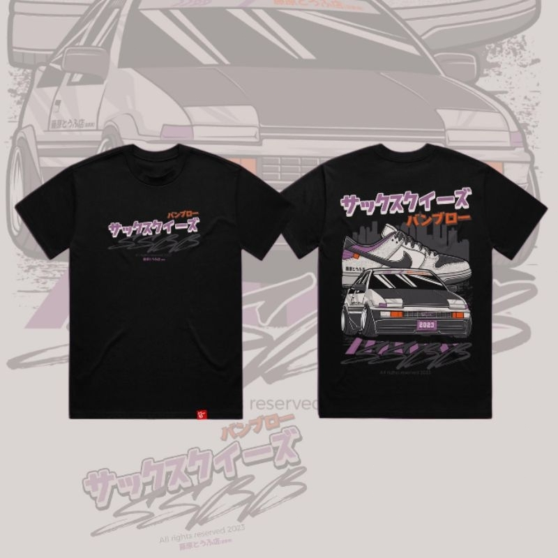 Toyota AE86 Initial D Shirt Smiths เสื้อผ้า JDM TSHIRT