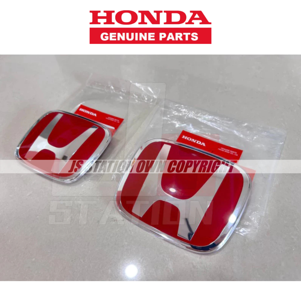 HONDA TYPE RH EMBLEM โลโก้สีแดง CIVIC FC FK FE FL FD1.8 FD2R CITY GN2 GN5 GM2 SEDAN HATCHBACK JAPAN