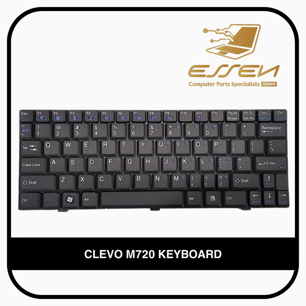 แป้นพิมพ์ทดแทนสําหรับ CLEVO M710L M720 M720S M720T M728T M729T คีย์บอร์ด
