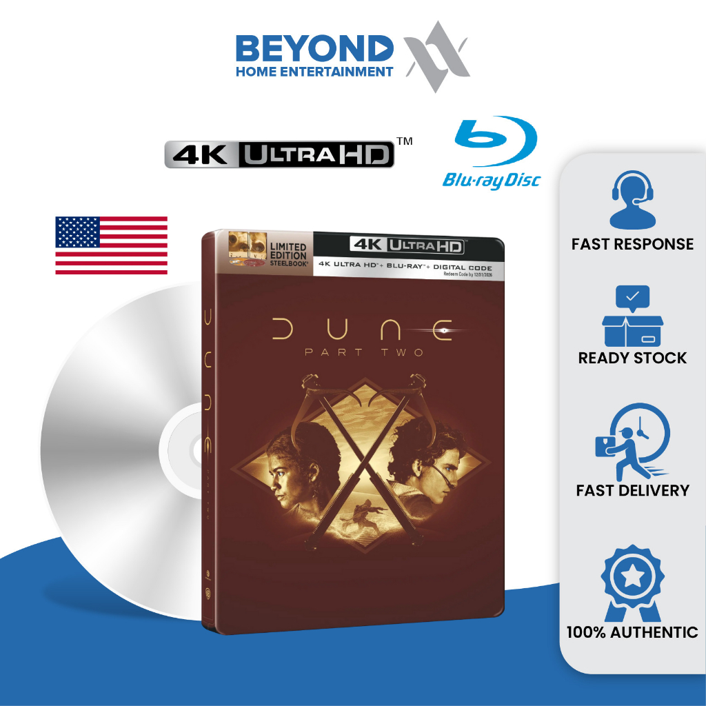 Dune 2 Walmart Exclusive (ศิลปะสลับ) [4K Ultra HD + Bluray]