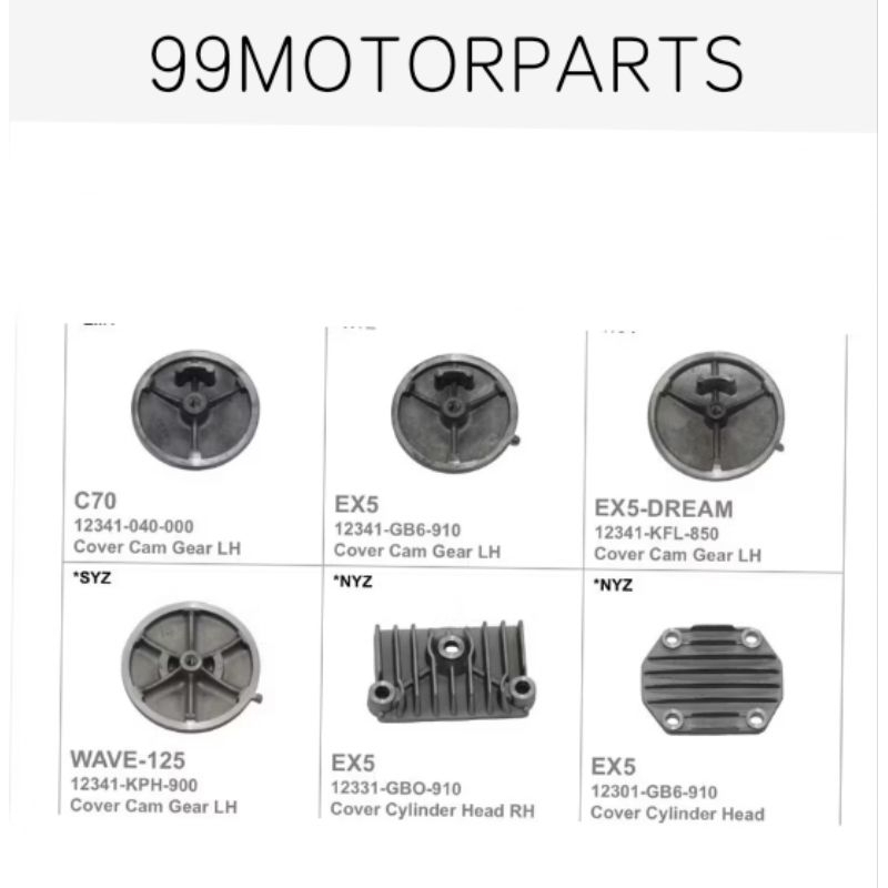 **WAVE100 KRISS100 CT100 wave125 c70 EX5 DREAM ex5dream ex5 high POWER CYLINDER HEAD cover tutup hea