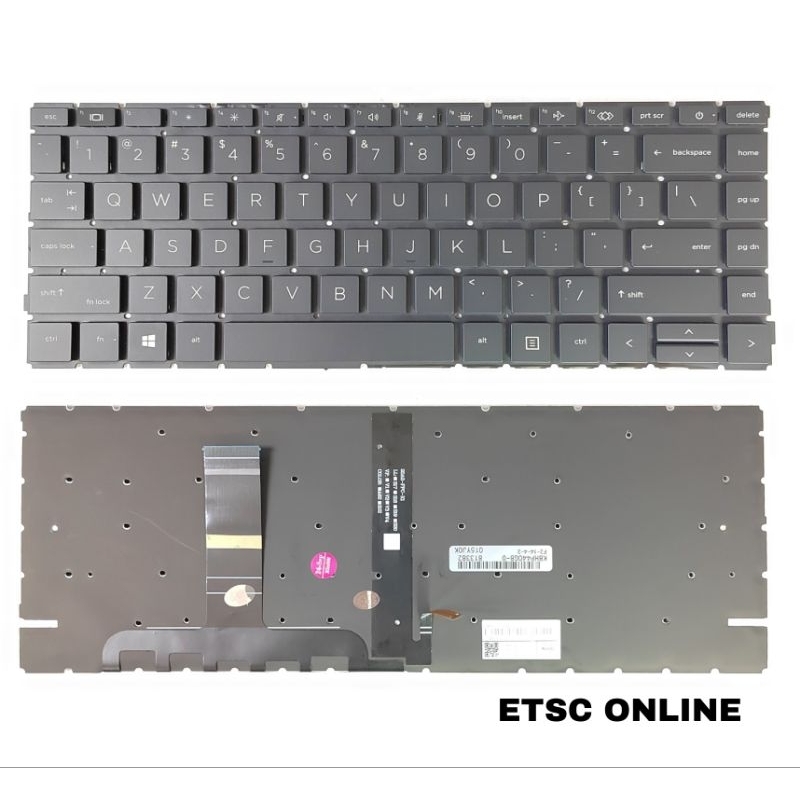 แป้นพิมพ์ใหม่สําหรับ Hp Probook 440 G8 445 G8 US คีย์บอร์ดไม่มีกรอบ
