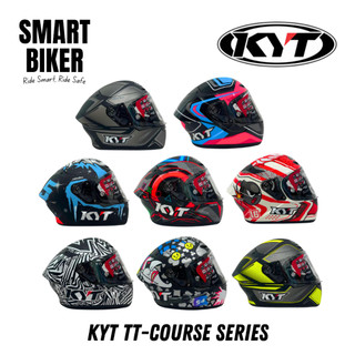 KYT TT Course Full Face Motorcycle Helmet with Clear Visor