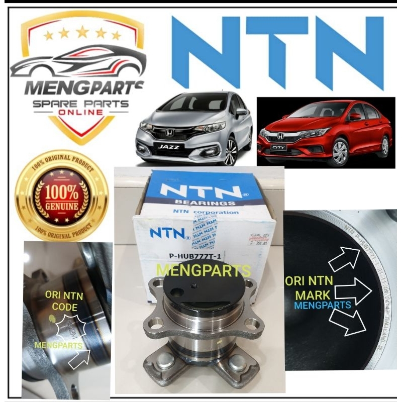 NTN HONDA CITY T9A GM6 T9A GN2 GN3 JAZZ GK T5A 2013Y-2025Y REAR WHEEL BEARING REAR WHEEL HUB ASSY HU