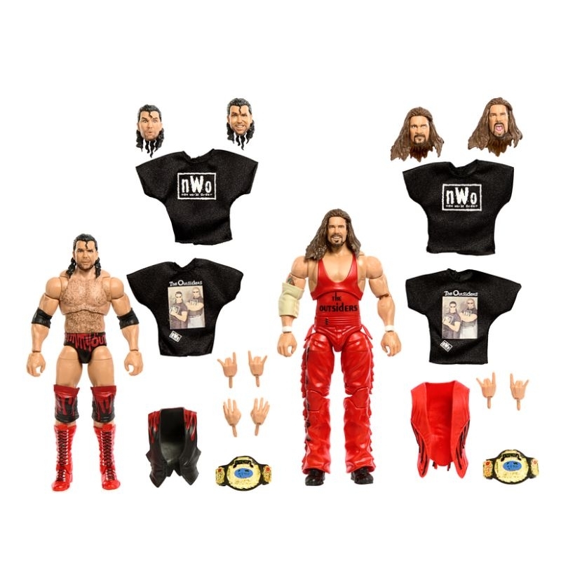 Mattel WWE Ultimate Edition The Outers 2-Pack Kevin Nash & Scott Hall แอ็คชั่นฟิกเกอร์