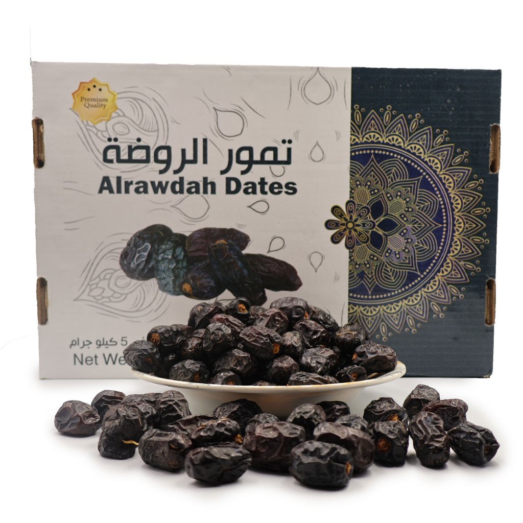 วันที่ AJWA JUMBO ALRAWDAH DATES 200g จากสุเดียอาระเบีย