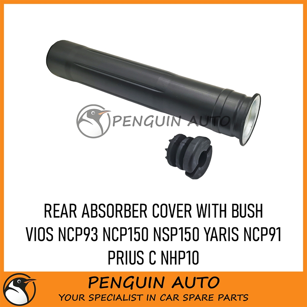 TOYOTA VIOS NCP93 NCP150 NSP150 YARIS NCP91 PRIUS C NHP10 ฝาครอบ ABSORBER ด้านหลังพร้อม BUSH 48750-0