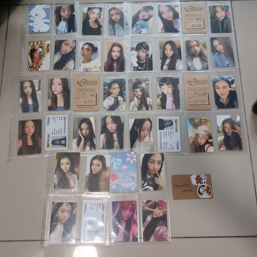 NewJeans 1st EP New Jeans Bluebook ver Weverse Album Photocard - Minji Haerin Hanni Danielle Hyein