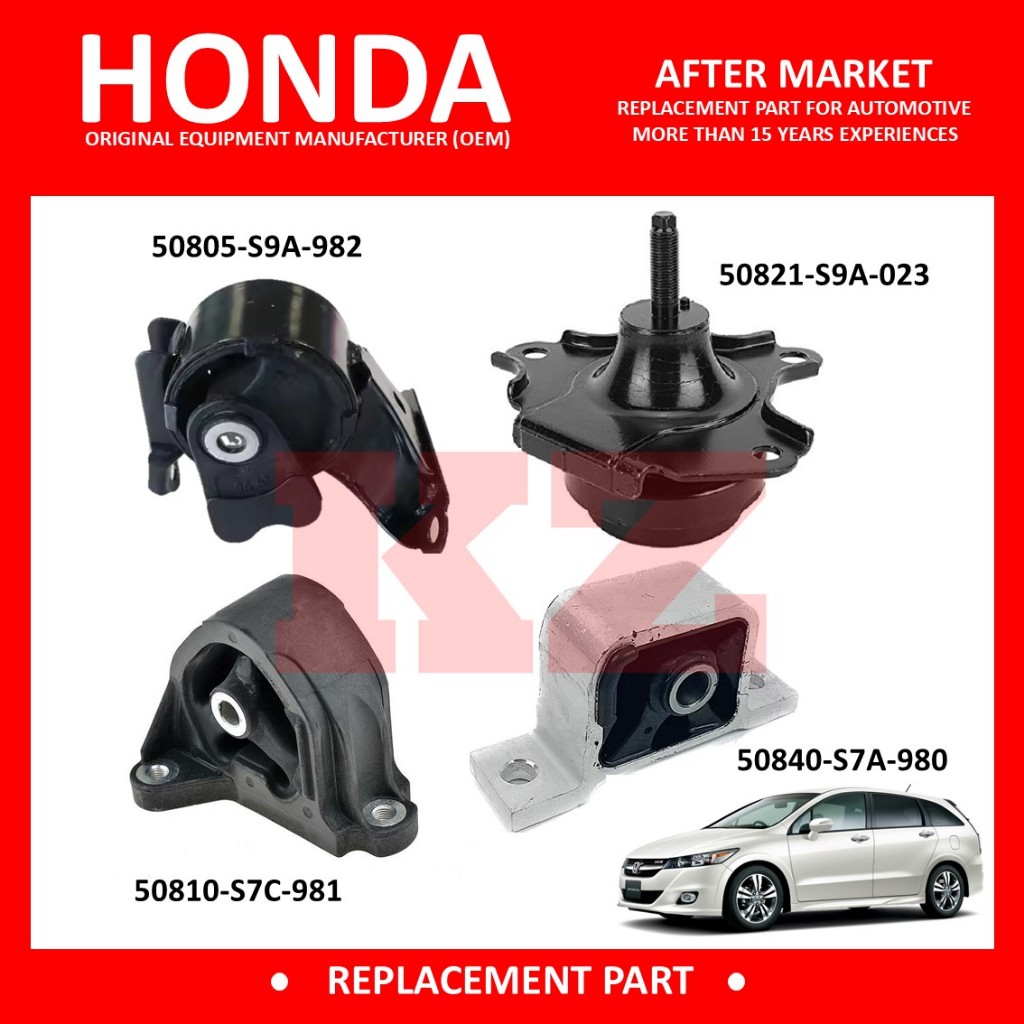 HONDA STREAM S7A 2.0 L K20A I-VTEC AUTO 2000 - 2006 - 4 IN 1 ชุด - ชุดติดตั้งเครื่องยนต์