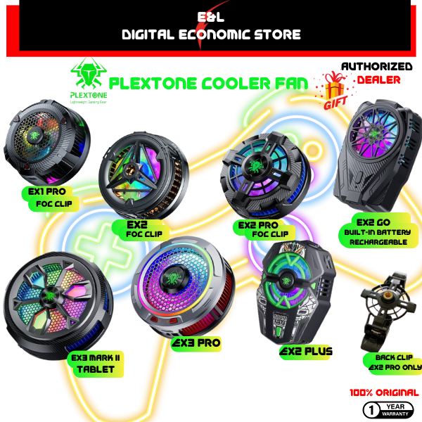 รับประกัน 1 ปี PLEXTONE EX1 EX2 EX3 Pro Heat Sink Ice Cooling หม้อน้ําพัดลมโทรศัพท์มือถือCooler Univ
