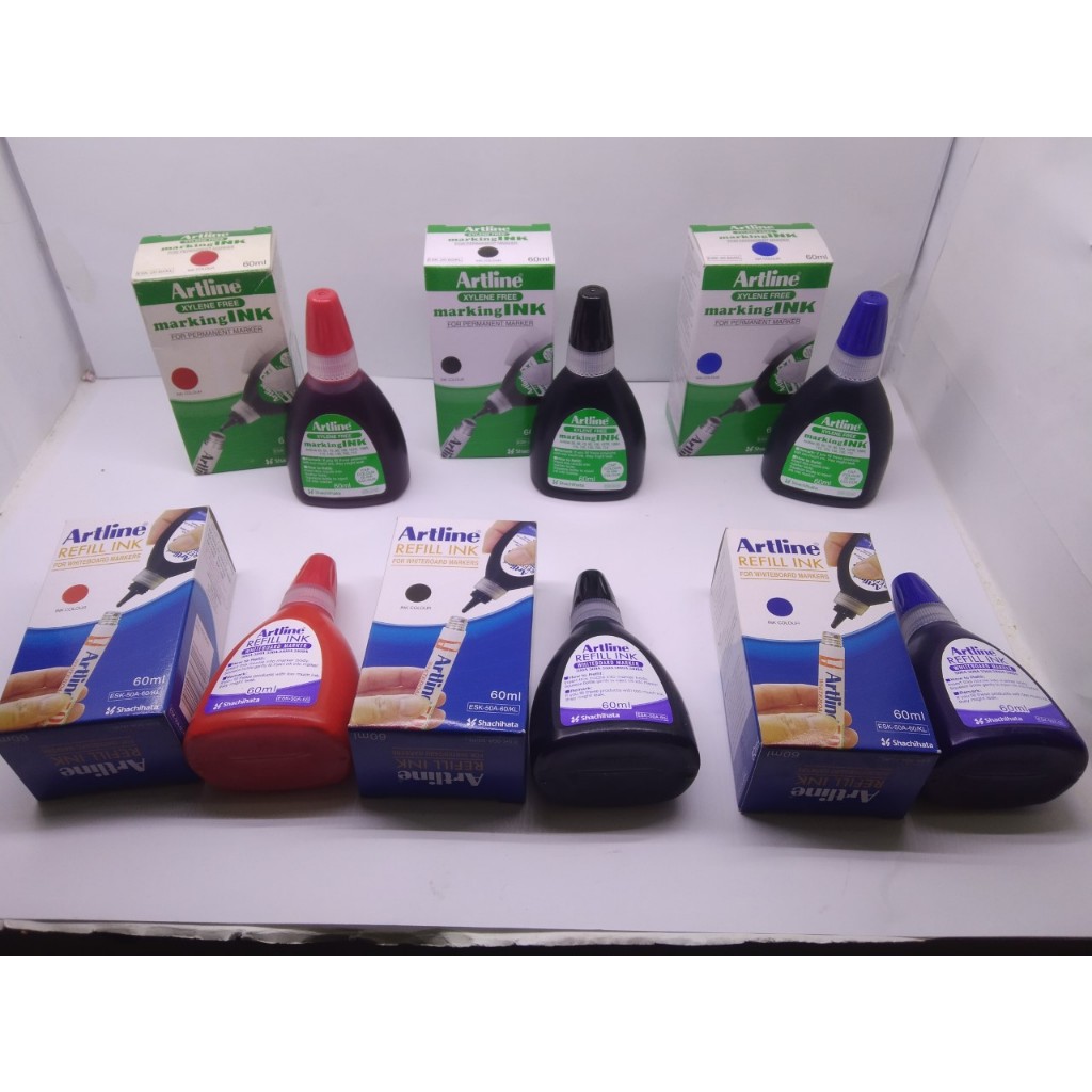 Artline xylene ฟรีเครื่องหมาย INK , Artline หมึกเติมสําหรับมาร์กเกอร์ถาวร