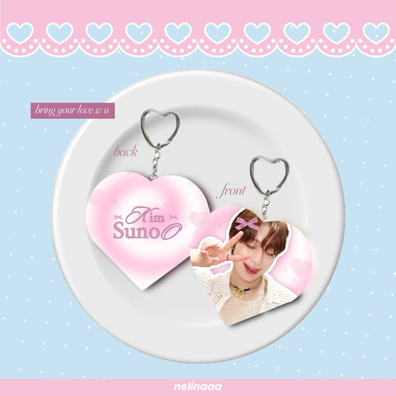 พวงกุญแจ คําศัพท์หัวใจ enhypen