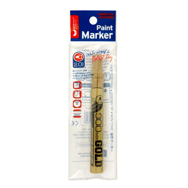 เครื่องเขียนยูนิคอร์น ปากกามาร์กเกอร์สีทอง UM-900MX 2mm