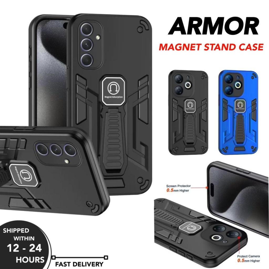 OPPO A3 A3X A3 PRO A5 A5 PRO A5I A5I PRO A6T A6X A6 PRO ARMOR MAGNET STAND CASE
