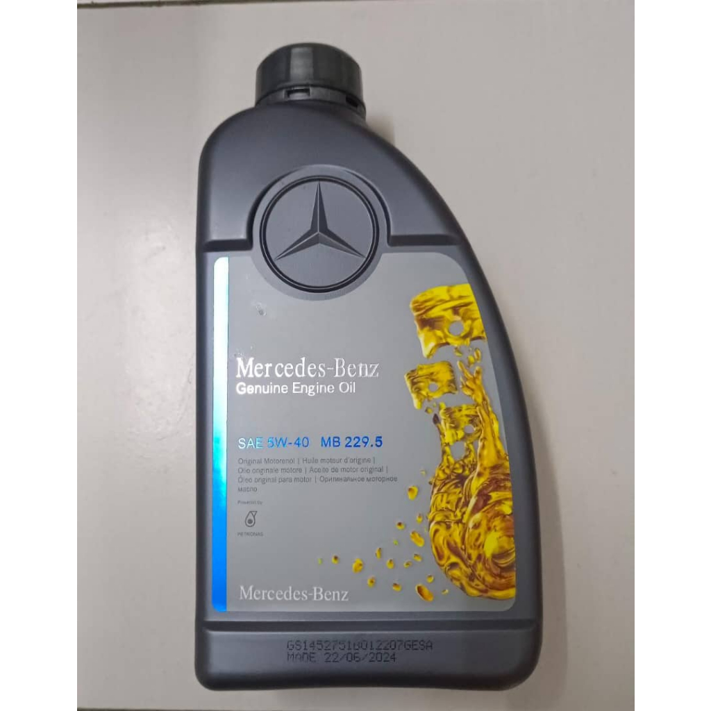 0009895204 MERCEDES ENGINE OIL SAE 5W40 FULLY SYNTHETIC 1 ลิตร 29.50