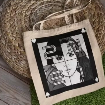Tote Bag canvas 2ne1, cl, minzy, boom, dara fan art design 12 oz