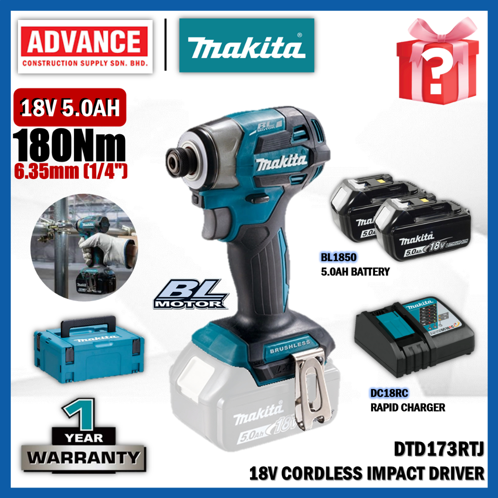 MAKITA DTD173Z / DTD173RTJ 18V ไดร์เวอร์กระแทกไร้สาย
