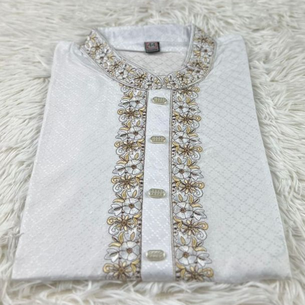 Panjabi stylist ผ้าคอตตอน 100% eid collection 2025