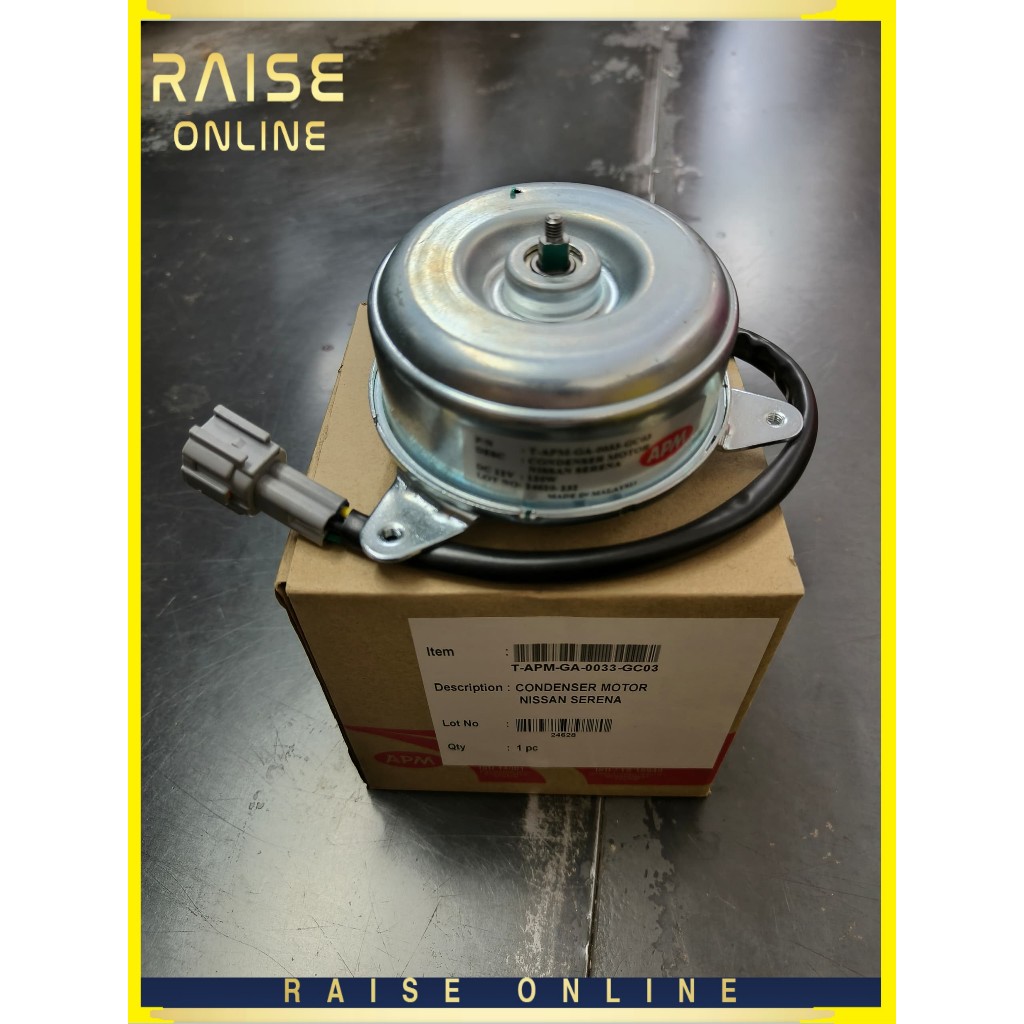 APM NISSAN SERENA C24, X-TRAIL T30,SENTRA N16 RADIATOR FAN MOTOR (4 PIN) T-GA-0033-GC03