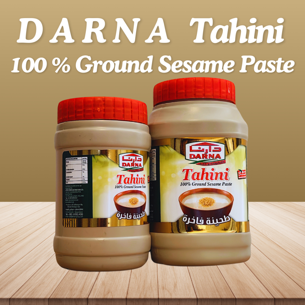 Darna Tahini / 100% Ground Sesame Paste / Tahini / Tahina / Organic / High Quality / 800gm /400gm