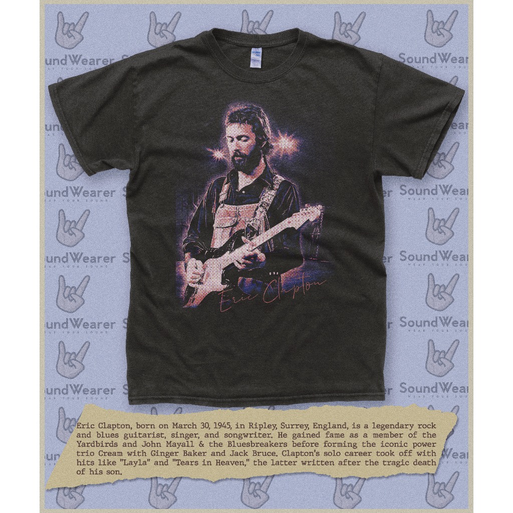Eric Clapton of The Cream, เสื้อยืดวง Yardbirds