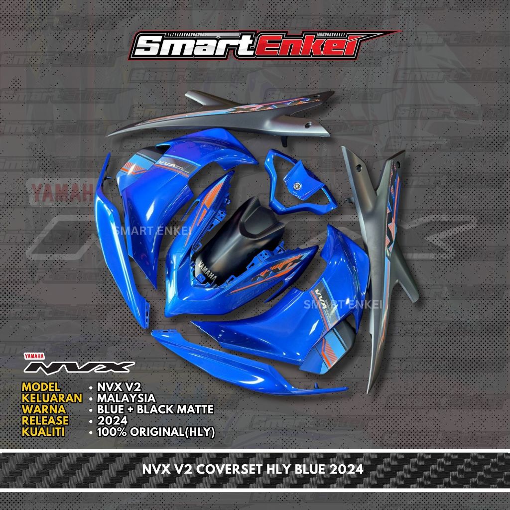 HLY- NVX 155 V2 NVX BLUE 2024 ฝาครอบชุด HLY