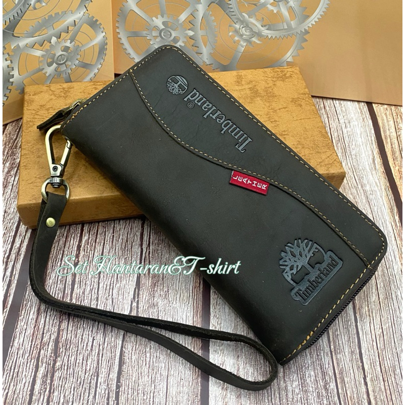 • • Leathert /Men Leather Wallet /Unisex Men Wallet Dompet Tahan Lama