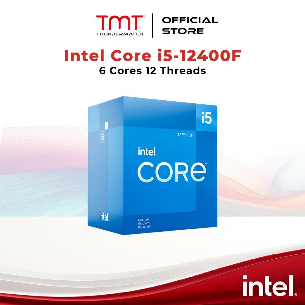 TMT Intel Core i5-12400F LGA1700 โปรเซสเซอร์ CPU ตั้งโต๊ะ