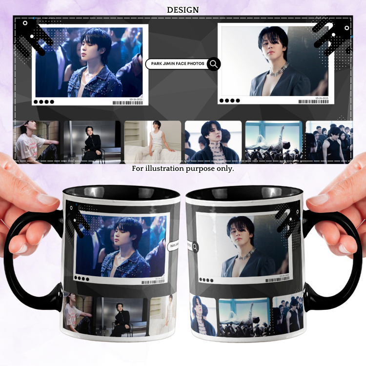 [MG24-08305] Face - Jimin Mug แก้วเซรามิค Jimin Bias idea 11oz