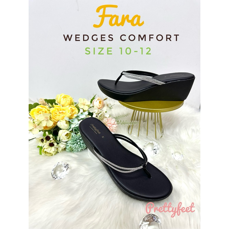 Prettyfeet FARA - Wedges Heels Plus Size - ไซส์ 10 ถึง 12