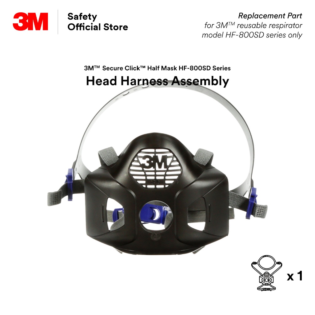 3MTM ชุดสายรัดหัวคลิกที่ปลอดภัย HF-800-04/อะไหล่ทดแทนสําหรับ HF-801SF HF-802SD HF803SD เครื่องช่วยหา