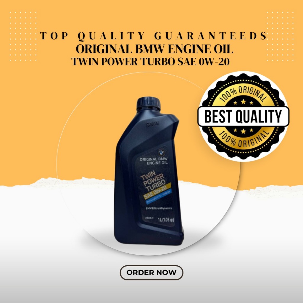 น้ํามันเครื่อง BMW TwinPower Turbo 0W-20 - 83212461988 น้ํามันสําหรับเครื่องยนต์ Optimal X1, X2, X3,