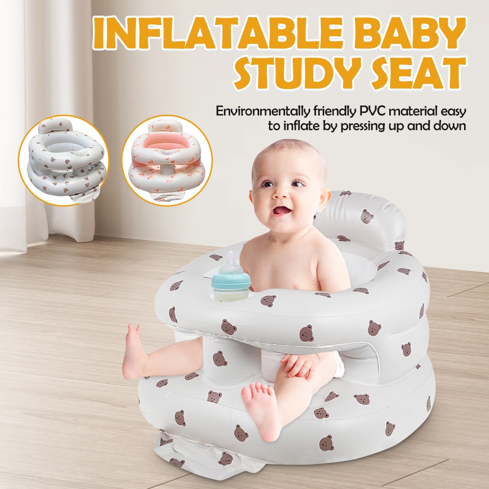 เบาะเป่าลมเด็กสร้างขึ้นในปั๊มลมทารกกลับสนับสนุนโซฟาปกป้องกระดูกสันหลังทารกปลอดภัย/เด็กวัยหัดเดินให้อาหารเก้าอี้เด็ก