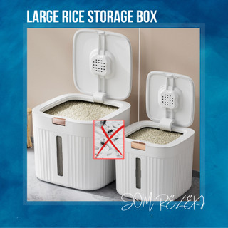 JOM Rice Storage Box Airtight Proof Sealed Insect-Proof Food Container House Bekas Beras Kedap Udara Rice Box 5/10/15KG