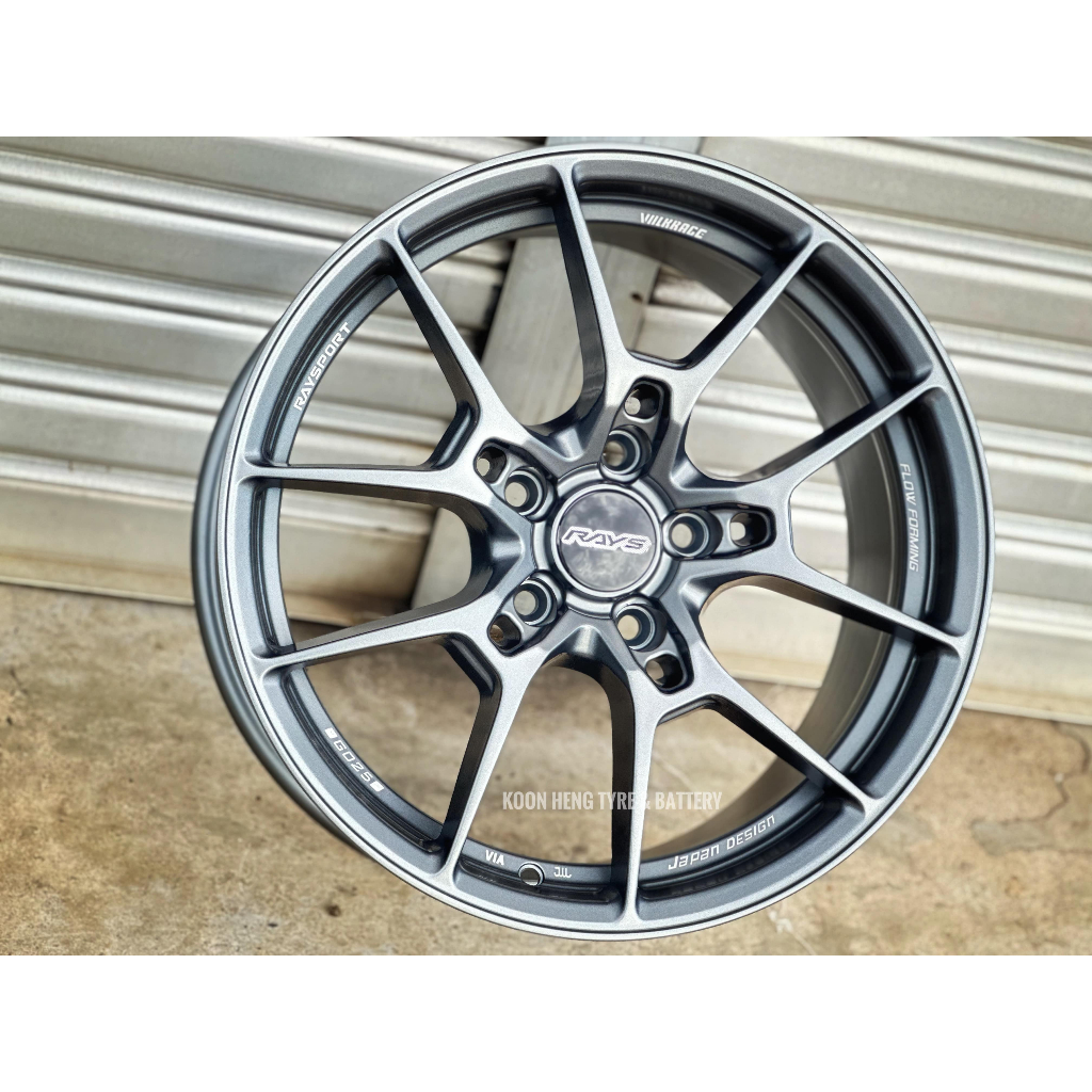 รถใหม่ Sport Rim RAYS WHEELS VOLK RACING G025 17x8J 5x113 ET40 Matt Gun Metal Milling -