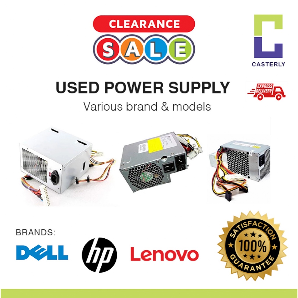(ใช้แล้ว) DELL HP LENOVO / SFF / DESKTOP/SERVER POWER SUPPLY(PSU)