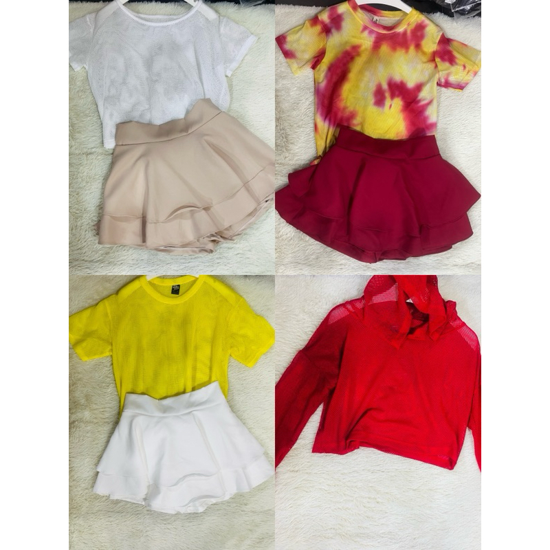 ฤดูร้อน Holiday Beach Wear Ruffle OOTD Easy Match กางเกงกางเกง 百搭裤裙