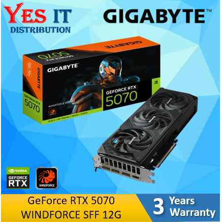 Gigabyte GeForce RTX5070 WINDFORCE SFF 12GB GDDR7 / GeForce RTX 5070 Ti WINDFORCE SFF 16G กราฟิกการ์