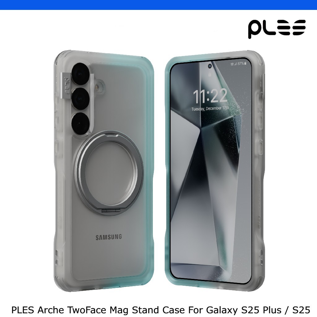 PLES Arche TwoFace Mag Stand Case สําหรับ Galaxy S25 Plus / S25