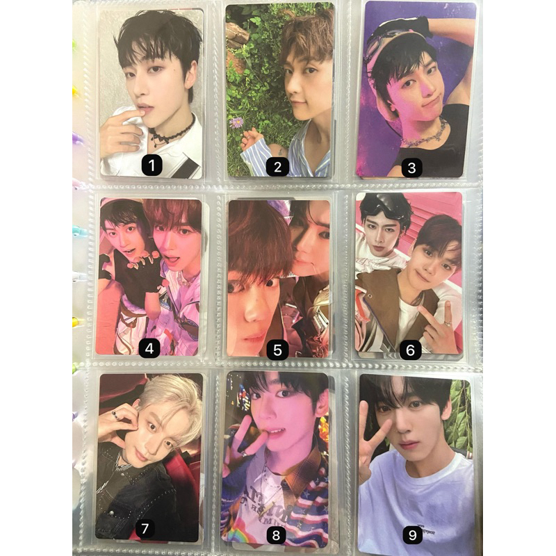 ZEROBASEONE โฟโต้การ์ดอย่างเป็นทางการ Gyuvin Ricky Matthew Hanbin Yujin Gunwook Jiwoong Taerae