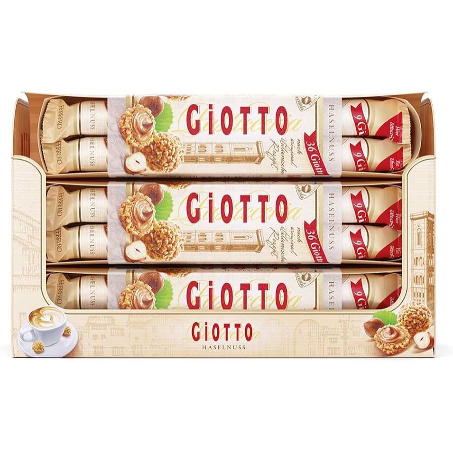 Ferrero Giotto Hazelnut Creme Chocolate 154g ผลิตในสหภาพยุโรป