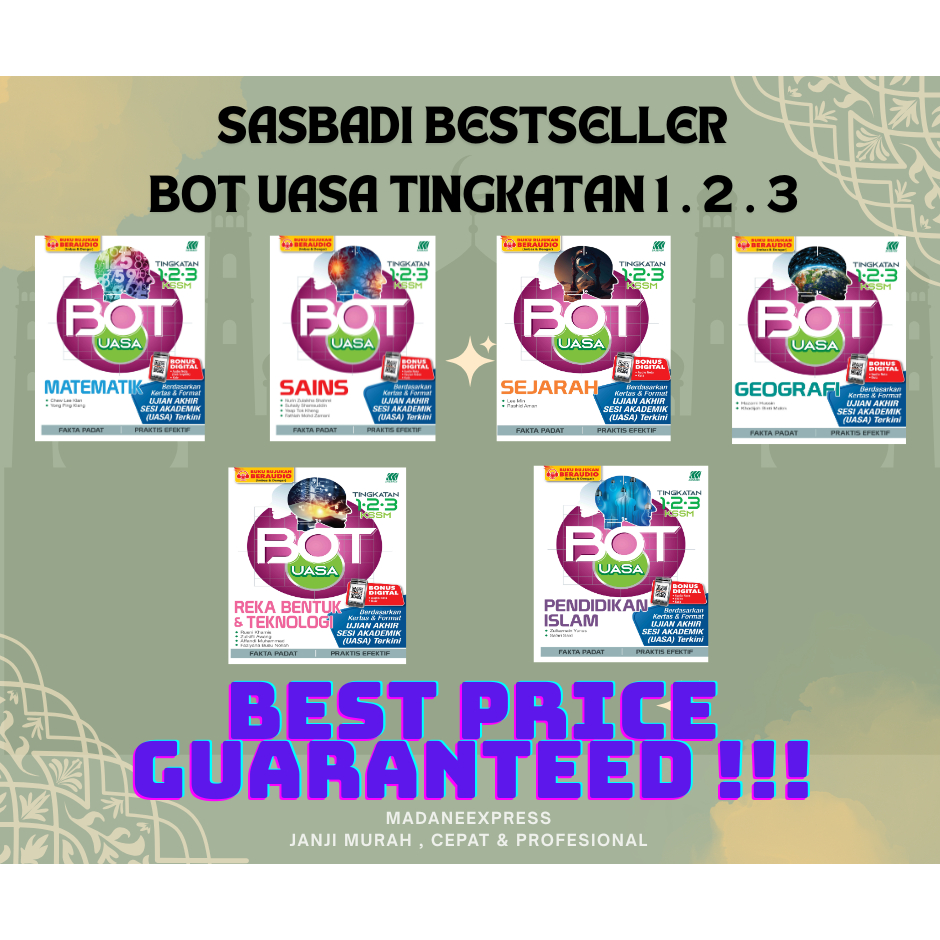 [ XPRESS ] SASBADI BESTSELLER: UASA BOT LEVEL 1 . 2 . 3
